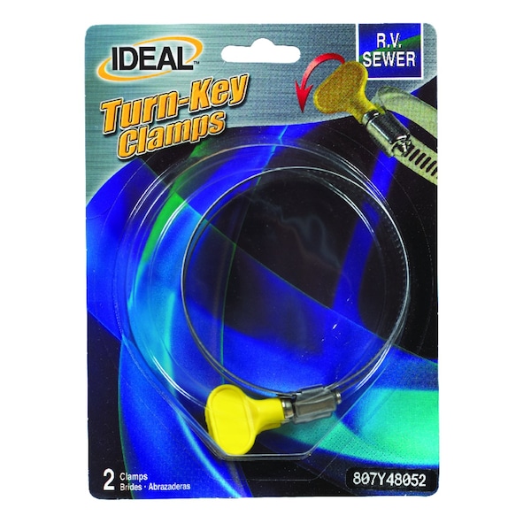 Ideal Tridon Ideal Tridon 2-1/2 in. 3-1/2 in. 48 Hose Clamp Stainless Steel Turn Key 807Y48052 - main